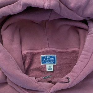 JCREW Garmet-Dyed French Terry Cotton Hoodie Sweatshirt.